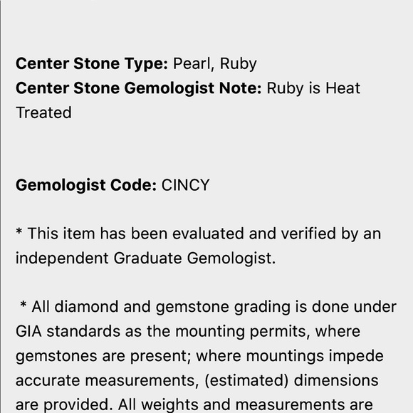 Pearl and Ruby gorgeous Ring - Picture 6 of 6